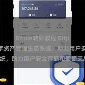 Bitpie转账教程 Bitpie钱包：打造数字资产管理生态系统，助力用户安全存储和便捷交易。