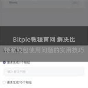 Bitpie教程官网 解决比特派钱包使用问题的实用技巧