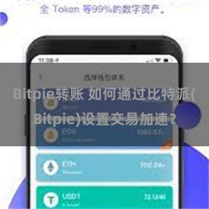 Bitpie转账 如何通过比特派(Bitpie)设置交易加速？