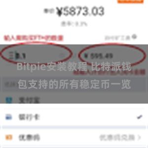 Bitpie安装教程 比特派钱包支持的所有稳定币一览